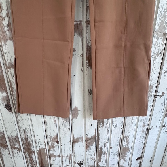 Jason Wu Side Ankle Slit Pants, pants, Tan / khaki color, Large ($290 Retail) - Picture 14 of 15